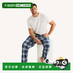 Tall Pant Mens navy Pajama Big Plaid 自营Nautica Fleece
