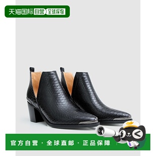 黑色 自营 bloom奥斯汀绒面脚踝靴 美国奥莱直发女靴 belle