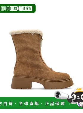 自营 COACH 女士靴子 CCH850PP1 AW2025 浅棕色 Heeled ankle boo