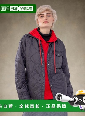 自营members onlyWomen's Oversized Quilted Shirt Jacket - bla