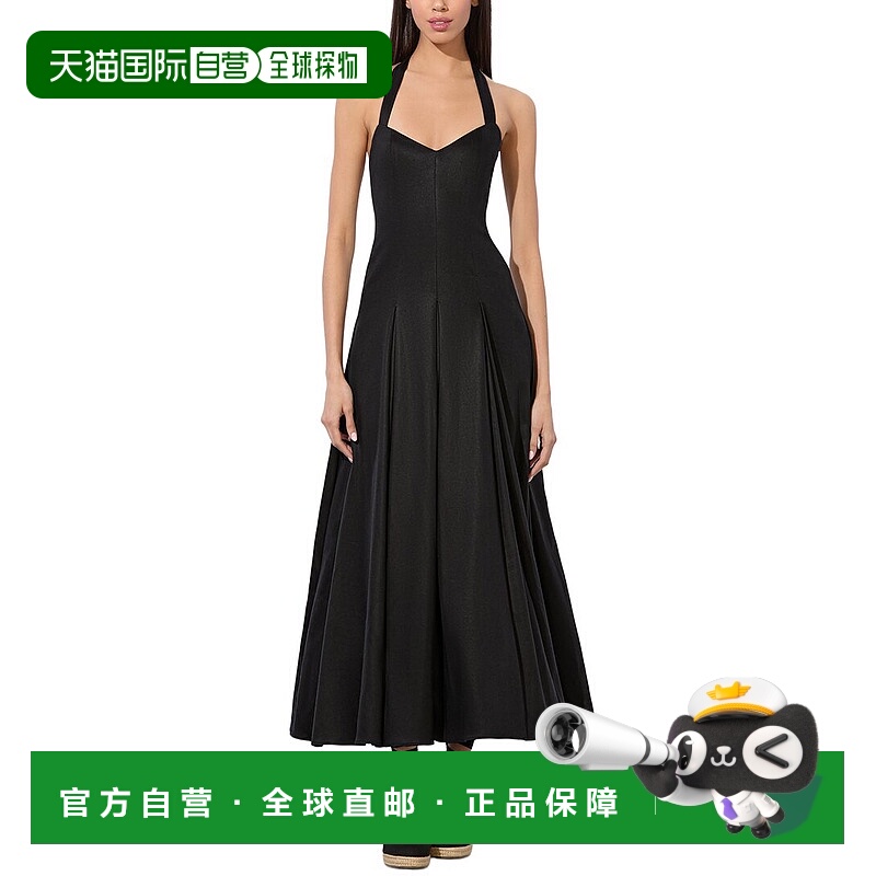 自营alice + olivia Isabelle Midi Dress - black 美国奥莱直发