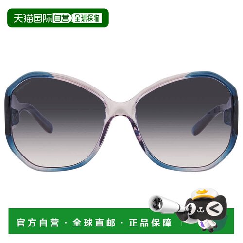 自营Salvatore Ferragamo Blue Butterfly Ladies Sunglasses SF9