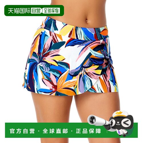 自营Anne Cole Tulip Drape Swim Skirt - multi 美国奥莱直发