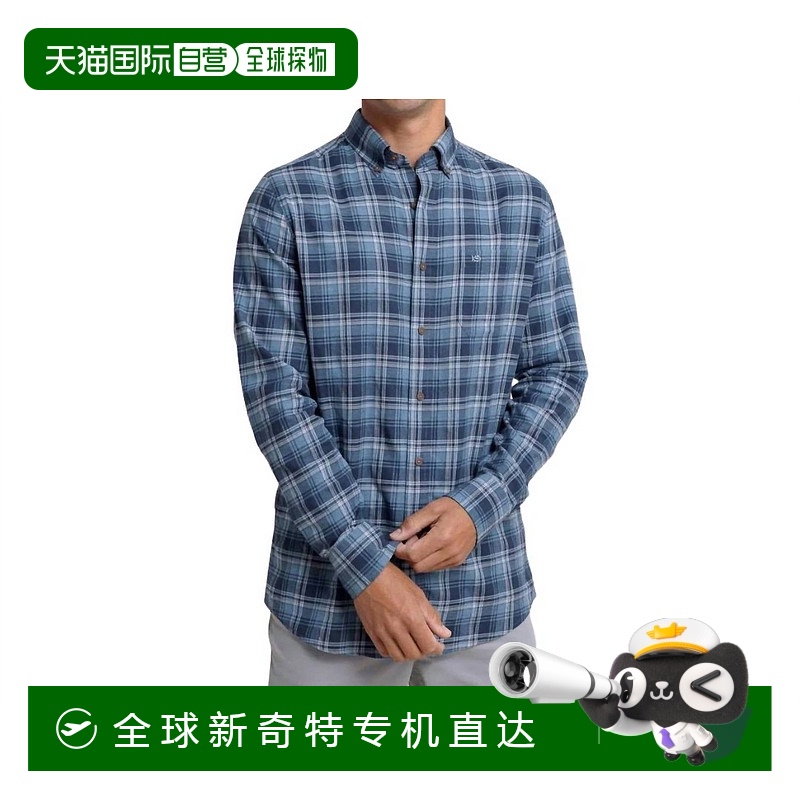 自营 southern tide海蓝色静水格子运动衫-海蓝色 【美国奥莱】直