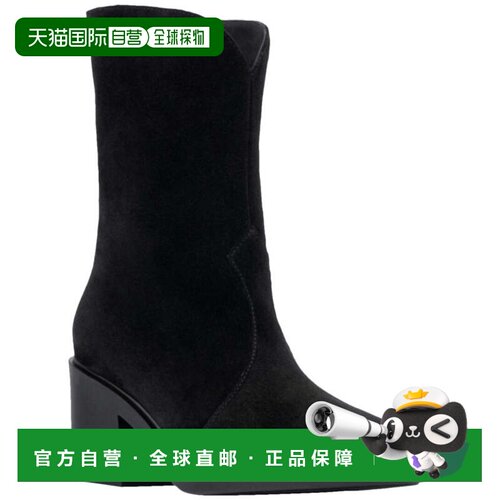 自营Aquatalia Celesta防风雨绒面靴-黑色 美国奥莱直发女靴