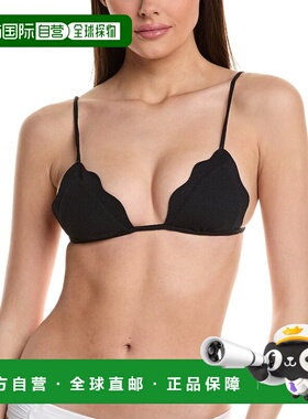 自营 ViX Firenze Lou Paral Triangle Bikini Top - black 美国