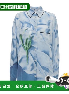 自营Victoria Beckham Floral Satin Pyjama Shirt - satin flowe