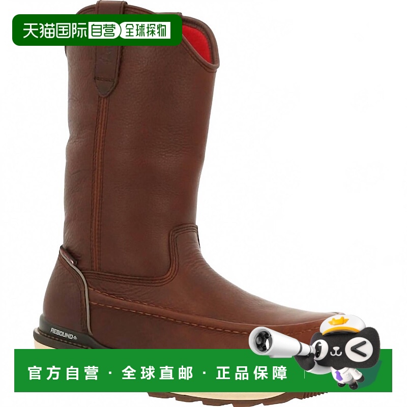 自营rockyMen's Rams Horn Well Boots In Brown - brown 美国奥