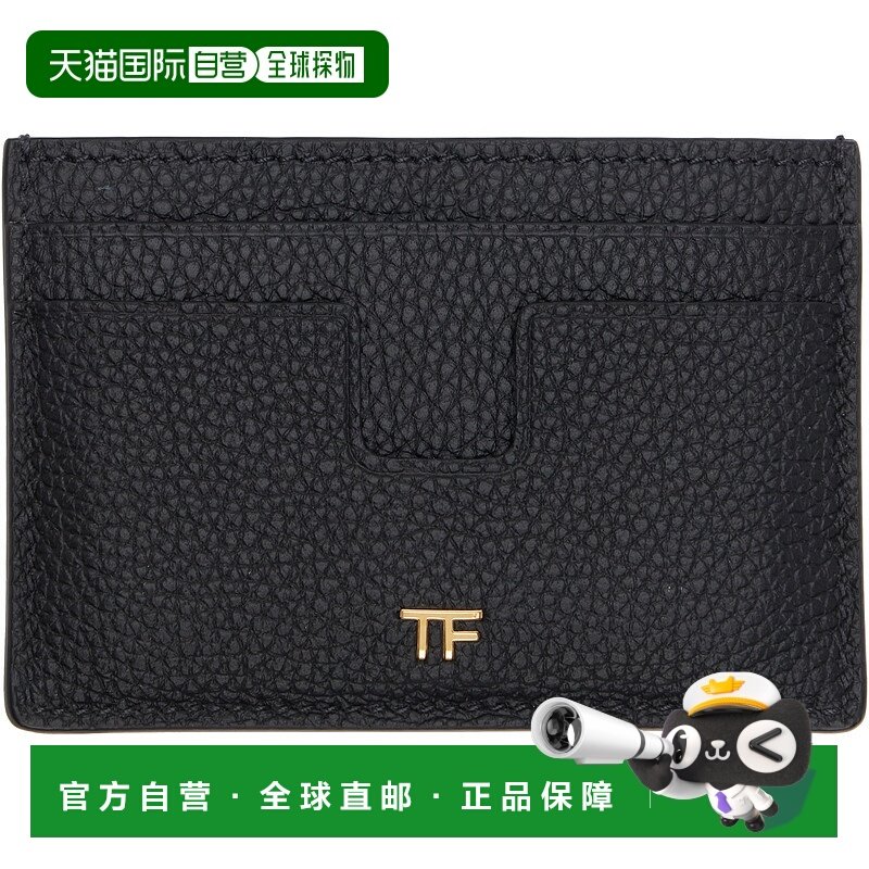 1h可退 香港直邮潮奢 Tom Ford 汤姆 福特 女士 黑色卡包 S0523LC