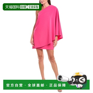 Crepe Stretch Bodycon Dress 美国奥 自营Halston pink Melina