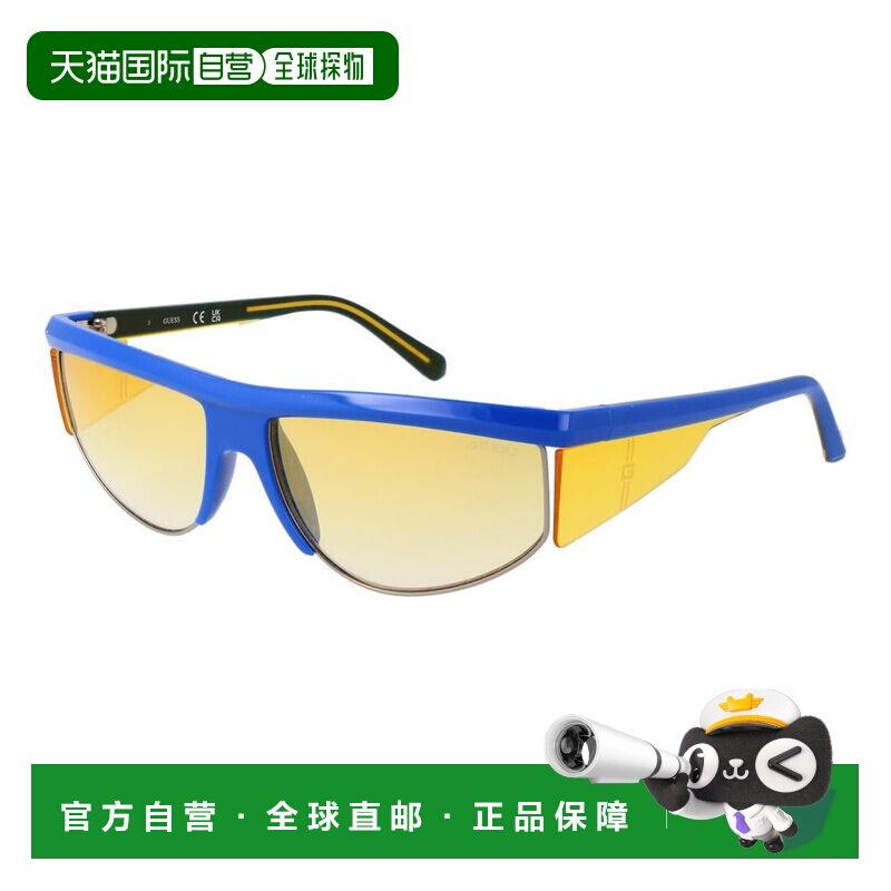 自营Guess Plastic Men's Sunglasses - blue 美国奥莱直发太阳镜