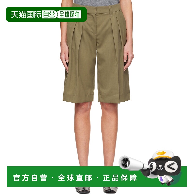 1h可退 香港直邮潮奢 The Frankie Shop 女士 卡其色 Bilbao Plea