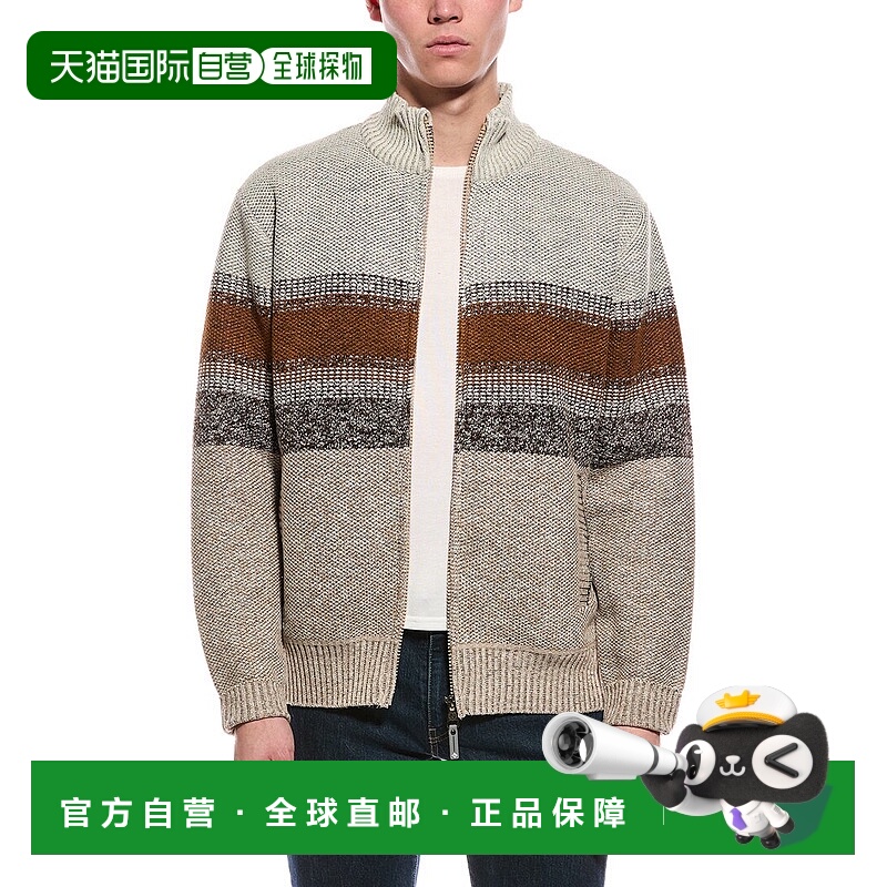 自营Point Zero Semi Fit Zip Mock Neck Sweater - white 美国奥