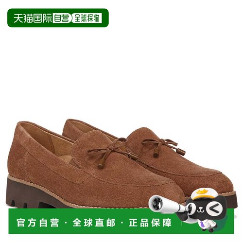 自营Vionic Charm Finley Loafer女士僧侣长袍绒面革鞋RHS9041-棕