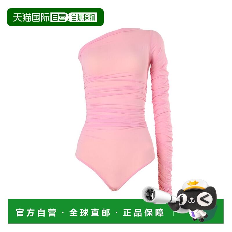 自营wolford透明垂褶细绳身体-开花粉红色 美国奥莱直发性感