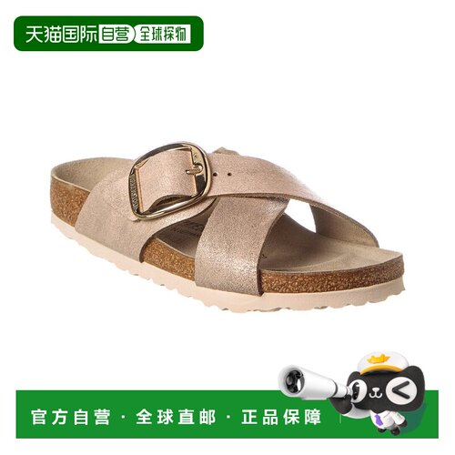 自营Birkenstock Siena Big Buckle Narrow Fit Suede Sandal - g