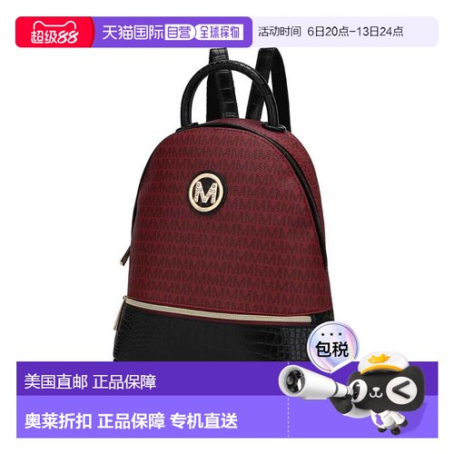 自营mia k collectionDenice Signature Backpack Vegan Leather