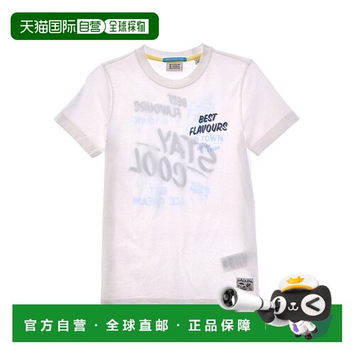 自营Scotch & Soda Regular-Fit T-Shirt - white 美国奥莱直发