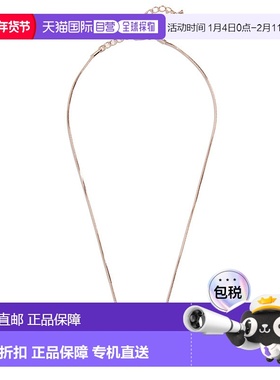 自营 guess闪光桶形项链 银白色 美国奥莱直发吊坠蛇骨链