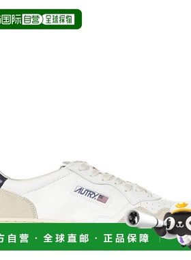 自营Autry Medalist Low Sneakers - leat/suede white/blue 美国