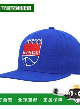 1h可退 【美国直邮】Mitchell Ness 男士蓝色萨克拉门托国王队 Ha