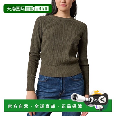 自营Lilla P Multi Stitch Pullover Sweater - green 美国奥莱直