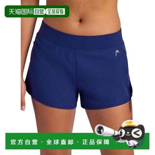 自营Head Vigor短裤女士中世纪蓝色3 “Inseam Mid Rise Performa