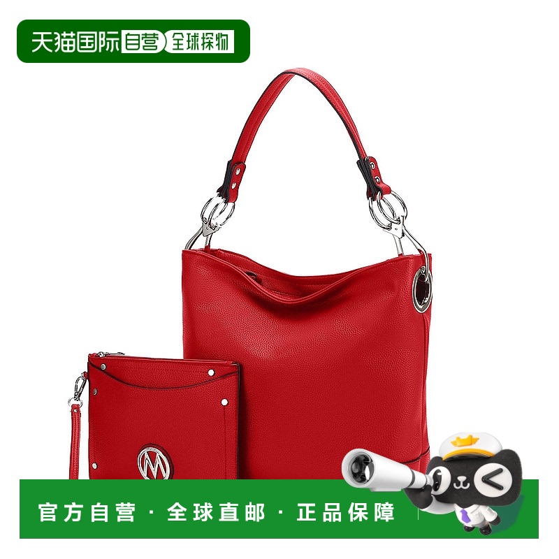 自营 mia k collectionViviana Women's 2Pcs Hobo Bag with Wris