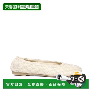 自营Burberry Lamb Leather Ballet Women's Flats - white 美国