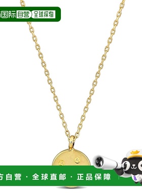 自营 Mimi & Max 笑脸吊坠带链条 14k 金 - 17 英寸 - 黄色 美国