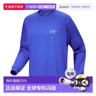 加拿大直邮始祖鸟Kragg男户外宽松透气重磅棉登山长袖T恤新款