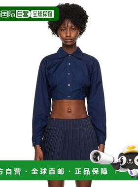 1h可退 香港直邮潮奢 Ami Paris 女士 独家发售蓝色衬衫 SPFSH405