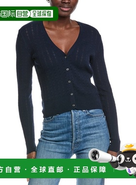 自营Autumn Cashmere Pointelle Cardigan - blue 美国奥莱直发