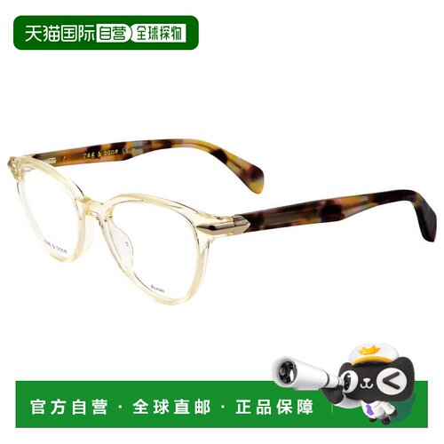 自营rag & boneRag&Bone女式49毫米哈瓦那米色眼镜-哈瓦那米色 美