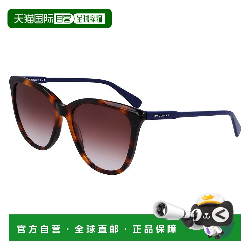 自营 Longchamp女式56毫米棕色太阳镜LO718S-230-哈瓦那 美国奥莱