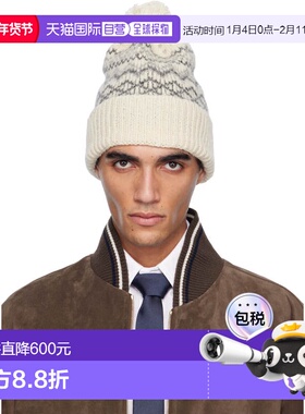 香港直邮潮奢 Thom Browne 汤姆 布朗 男士 灰白色 Fair Isle Jer