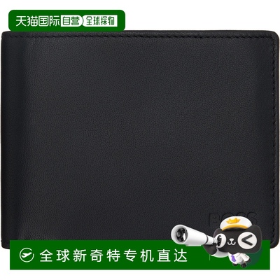 1h可退 香港直邮潮奢 BOSS 波士 男士 黑色 Embossed-Logo Coin