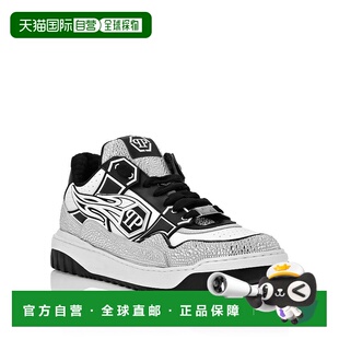 Moon plein皮革低帮运动鞋 Walker 白色 美国奥 自营 黑色 philipp