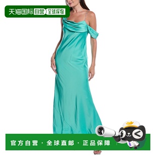 自营 Adrianna Papell Maxi连衣裙-绿色 美国奥莱直发长裙