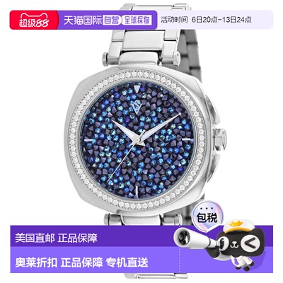 自营Christian Van Sant Women's Mirabella Blue Round 40mm - b