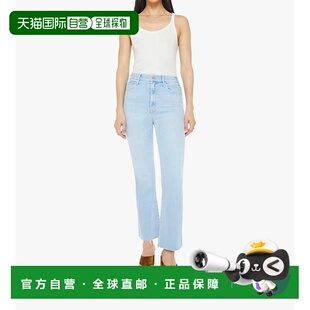 High Rise Flare 自营motherHustler Fray Jeans Balls Ankle
