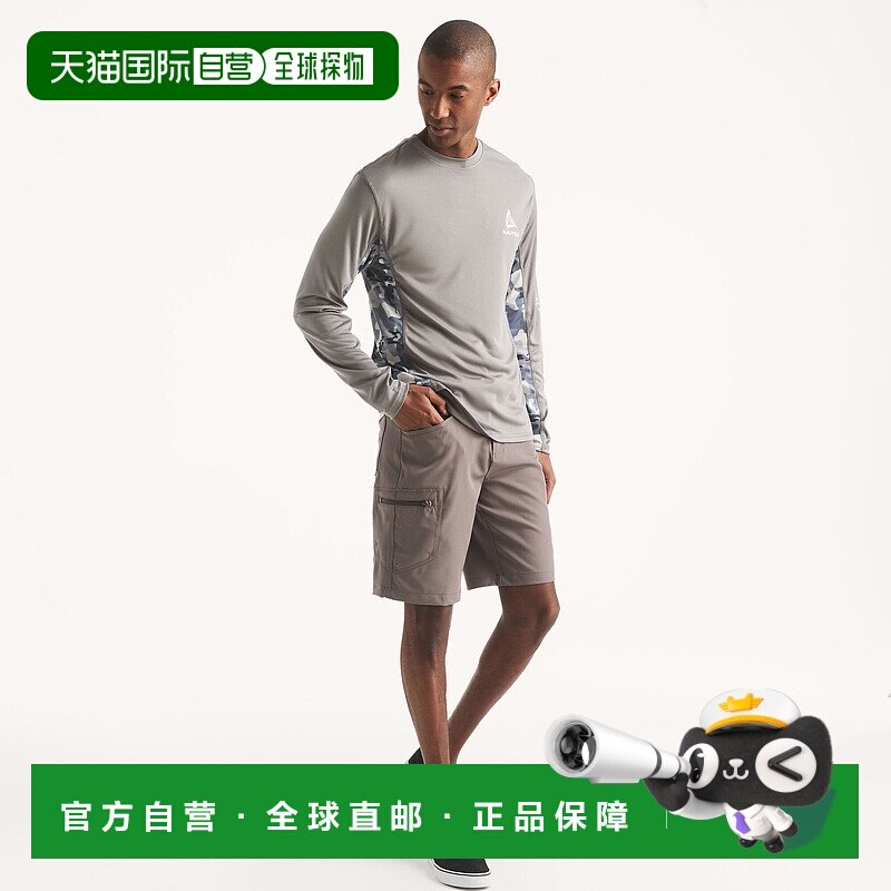 自营 Nautica男士Nautica Otf 10英寸钓鱼短款黑色麻花毛衣 美国