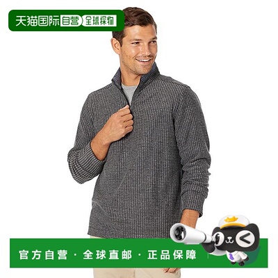 自营 johnston & murphyJohnston&Murphy男式炭色华夫格针织拉链G