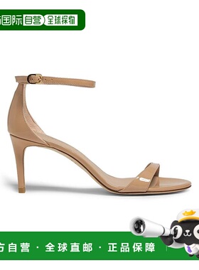 1h可退 【美国直邮】Stuart Weitzman Nudist II 75MM 光面漆皮凉