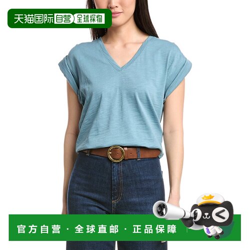 自营Nation LTD Cooper V-Neck Tank - blue 美国奥莱直发背心