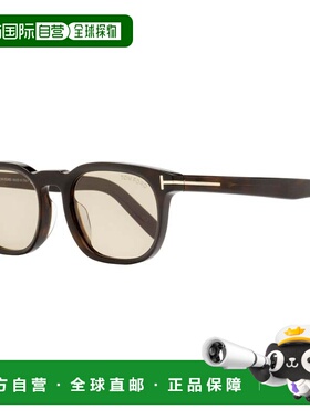 自营Tom Ford男士底部合身太阳镜TF1122-D 52E深色哈瓦那52mm-52e