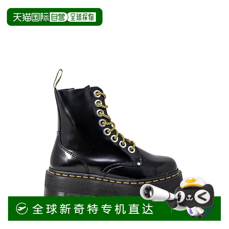 自营 dr. martensDr.Martens女式皮靴-黑色 【美国奥莱】直发