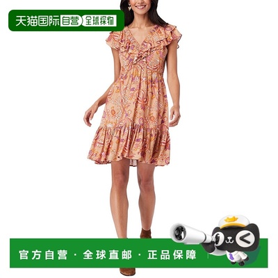 自营 roller rabbit滚轮兔Amanda Ondika迷你连衣裙-棕色 美国奥