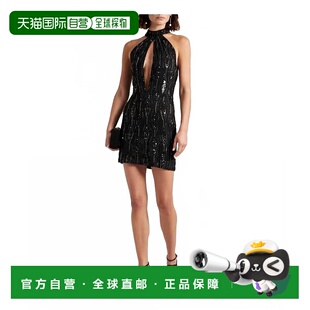 自营retrofeteHalter迷你连衣裙 美国奥莱直发 黑色