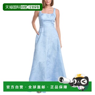 Neck 美国奥莱直发 自营Rene Swoop Gown blue Line Ruiz